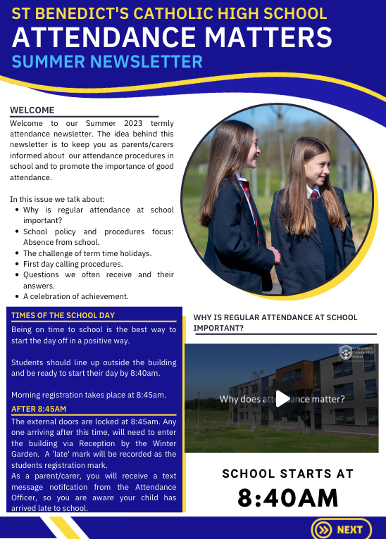 Summer Attendance Newsletter